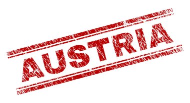 Grunge Avusturya damga mühür dokulu