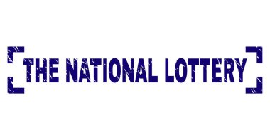 Çizik Milli Piyango damga mühür köşeler arasında dokulu