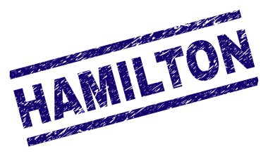 Grunge Hamilton damga mühür dokulu