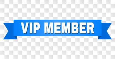 Mavi kurdele ile VIP üye metin