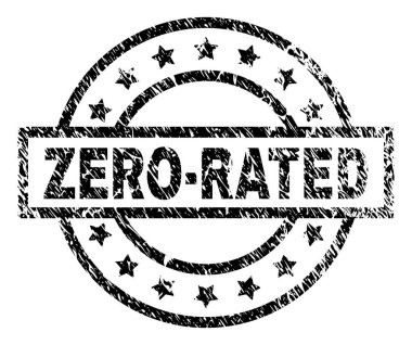 Dokulu Zero-Rated damga mühür çizik