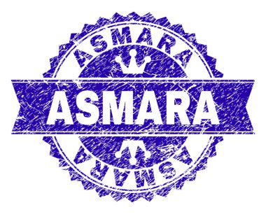 Grunge Asmara damga mühür kurdele ile dokulu