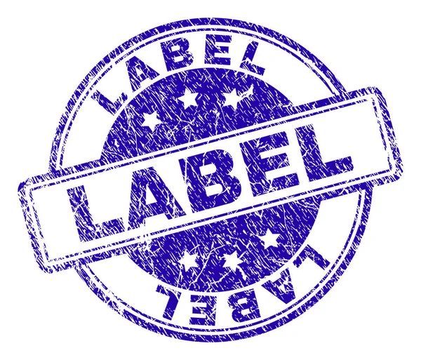 Царапнутая текстурированная печать LABEL — стоковый вектор