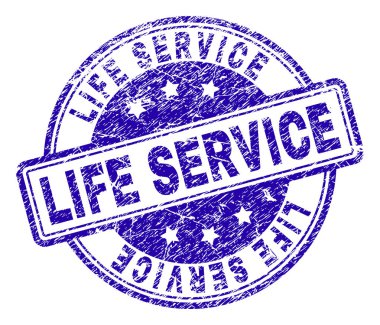 Dokulu hayat hizmet damga mühür çizik