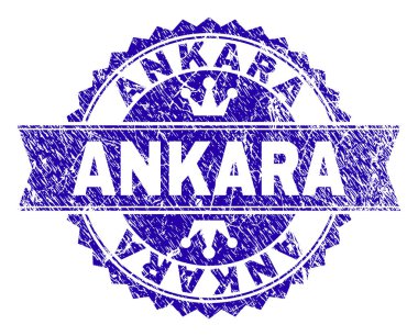 Dokulu Ankara damga mühür kurdele ile çizik