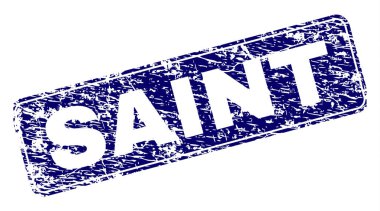Yuvarlatılmış dikdörtgen damga çizilmiş Saint çerçeveli