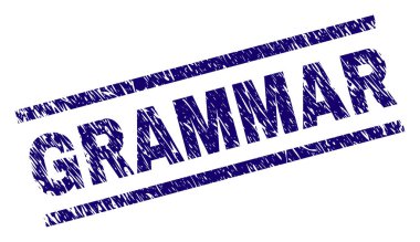 Dokulu dilbilgisi damga mühür çizik