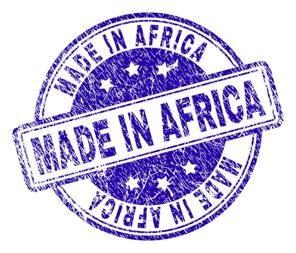 Grunge texturizado MADE IN ÁFRICA Selo de selo — Vetor de Stock