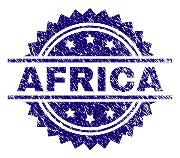 Sello de sello de AFRICA con textura grunge — Vector de stock