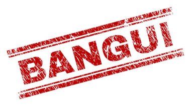 Dokulu Bangui damga mühür çizik