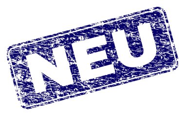 Yuvarlatılmış dikdörtgen damga çizilmiş Neu çerçeveli