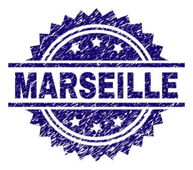 Çizik dokulu Marsilya damga mühür