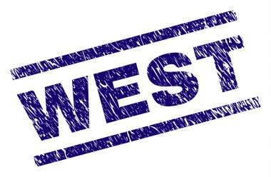 Dokulu Batı damga mühür çizik