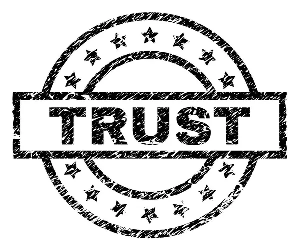 Grunge güven damga mühür dokulu