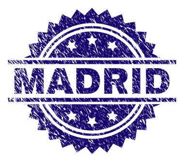 Dokulu Madrid damga mühür çizik