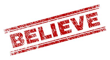 Dokulu çizik damga mühür inanıyorum