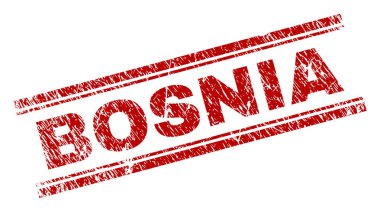 Grunge Bosna damga mühür dokulu