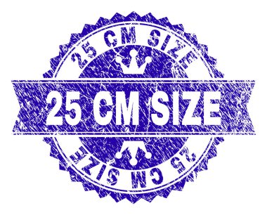 Grunge 25 Cm boyut damga mühür kurdele ile dokulu