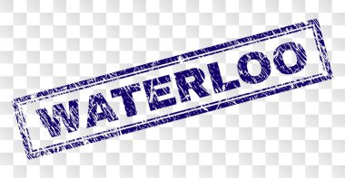 Çizik Waterloo dikdörtgen damgası