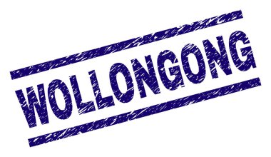 Dokulu Wollongong damga mühür çizik