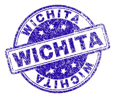 Çizik dokulu Wichita damga mühür