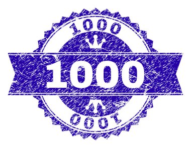 Grunge 1000 damga mühür kurdele ile dokulu