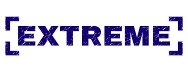 Dokulu aşırı damga mühür köşeleri içinde çizik