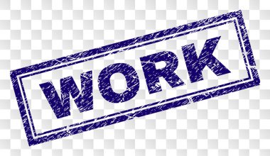 Grunge iş dikdörtgen damgası