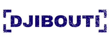 Dokulu Cibuti damga mühür köşeleri içinde çizik