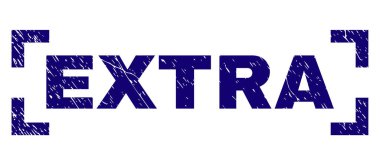 Dokulu ilave damga mühür köşeleri içinde çizik