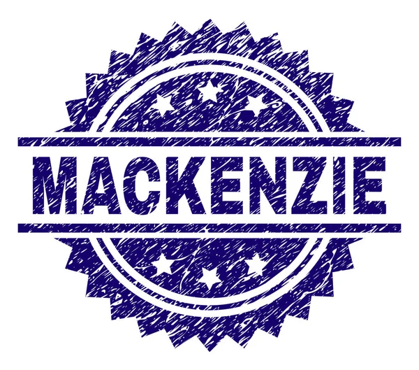 Grunge Textured MACKENZIE Stamp Seal — Stock Vector