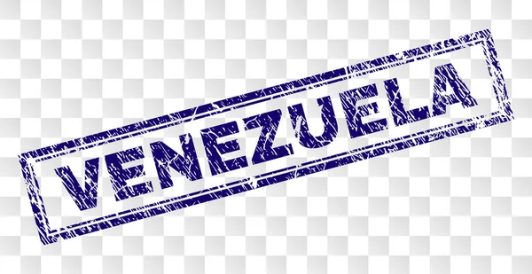 Grunge Venezuela Rechteck Marke — Stockvektor