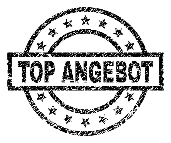 Печать TOP ANGEBOT — стоковый вектор