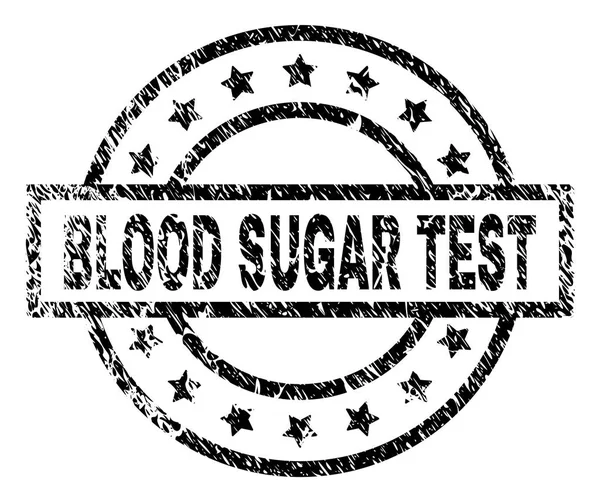 Poškrábaný texturou cukru v krvi Test Značkovací destička — Stockový vektor