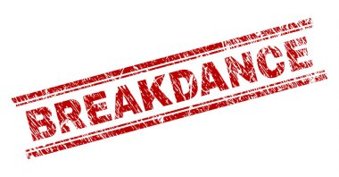 Dokulu Breakdance damga mühür çizik