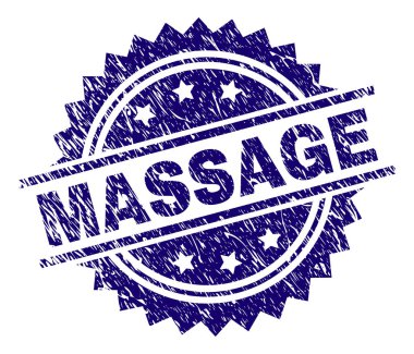 Dokulu masaj damga mühür çizik