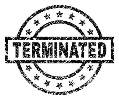 Dokulu sona erdirilen damga mühür çizik