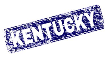 Yuvarlatılmış dikdörtgen damga çizilmiş Kentucky çerçeveli