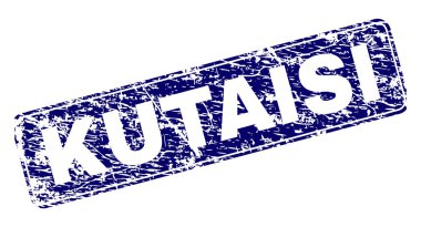 Yuvarlatılmış dikdörtgen damga çizilmiş Kutaisi çerçeveli