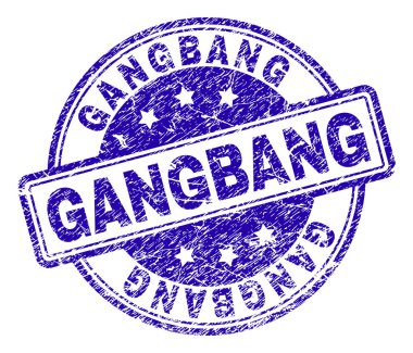 Dokulu Gangbang damga mühür çizik