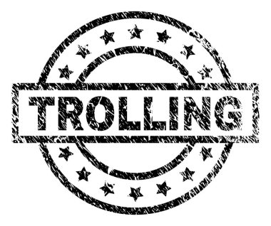 Çizik dokulu Trolling damga mühür