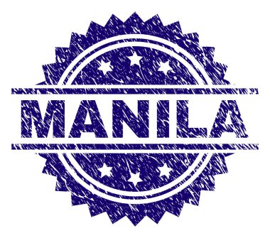 Grunge Manila damga mühür dokulu