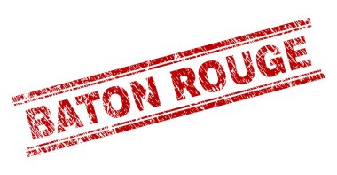 Dokulu Baton Rouge damga mühür çizik