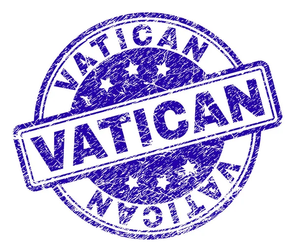 Gekrast getextureerde Vaticaan stempel-zegel — Stockvector