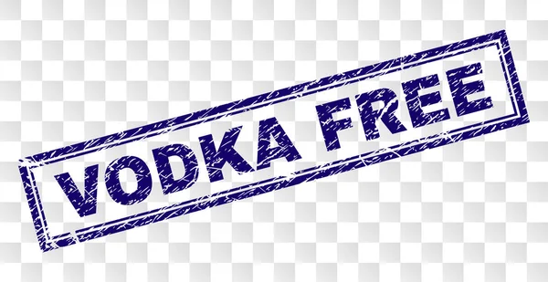 Selo de retângulo livre VODKA riscado — Vetor de Stock