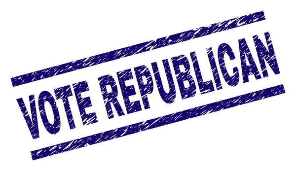 Grunge Texturé VOTE REPUBLIQUE Timbre sceau — Image vectorielle
