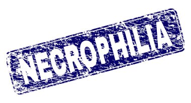 Yuvarlatılmış dikdörtgen damga çizilmiş nekrofili çerçeveli