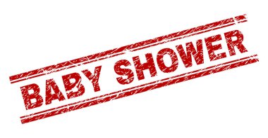 Bebek duş damga mühür grunge dokulu