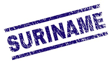 Dokulu Surinam damga mühür çizik