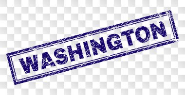 Grunge Washington dikdörtgen damgası